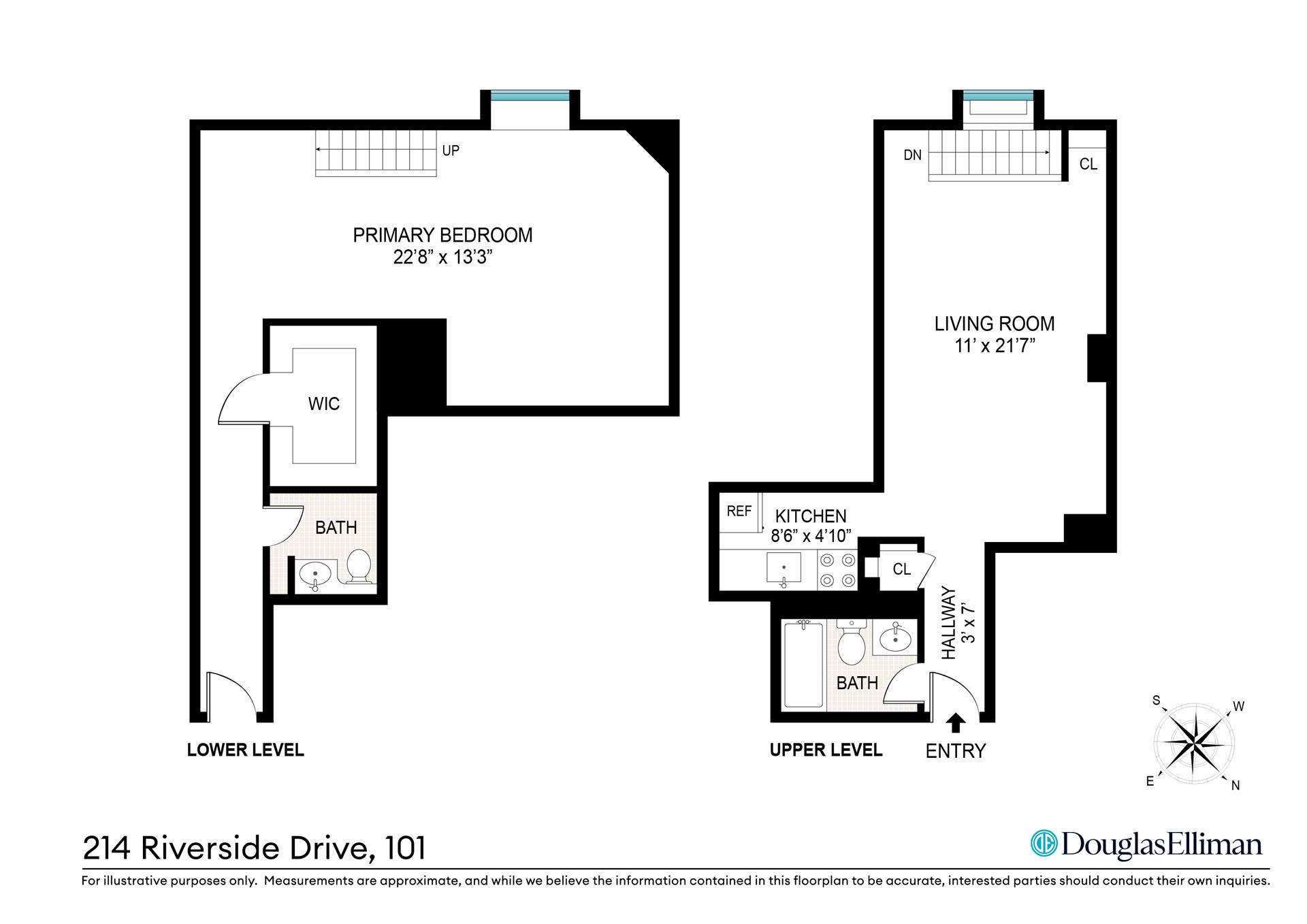 Floorplan for 214 Riverside Drive, 101