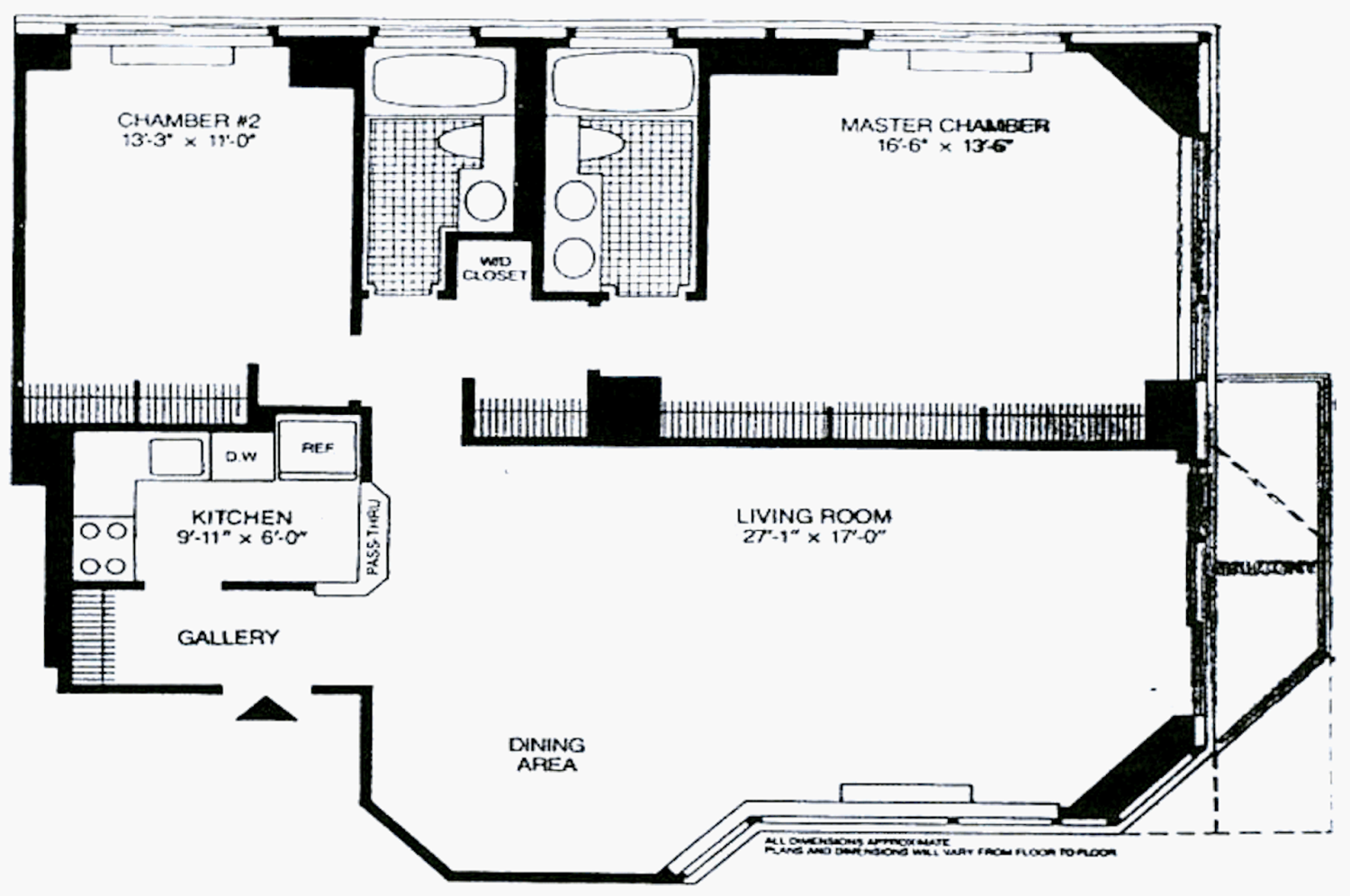 Floorplan for 330 East 75th Street, 31B