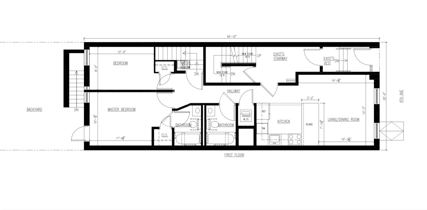 Floorplan for 53 4th Avenue, 1