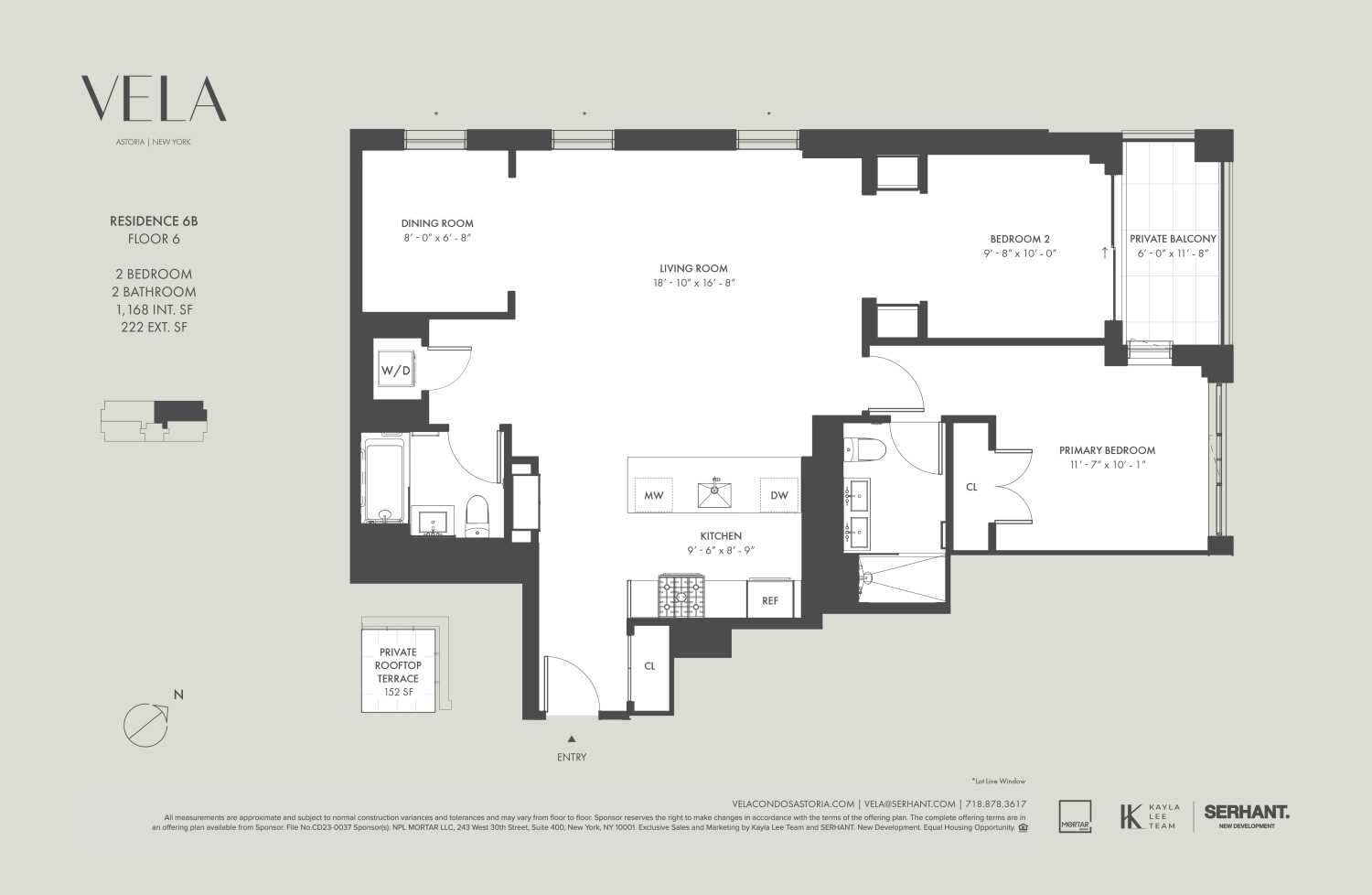 Floorplan for 11-32 31st Avenue, 6B