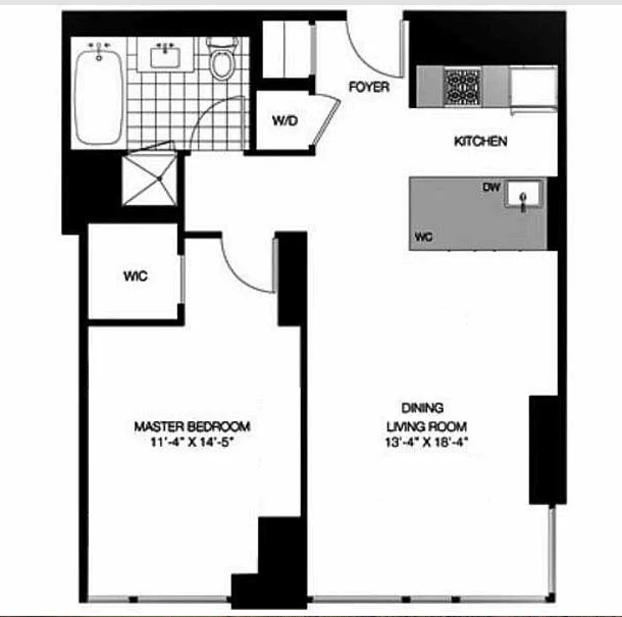 Floorplan for 261 West 28th Street, 2D