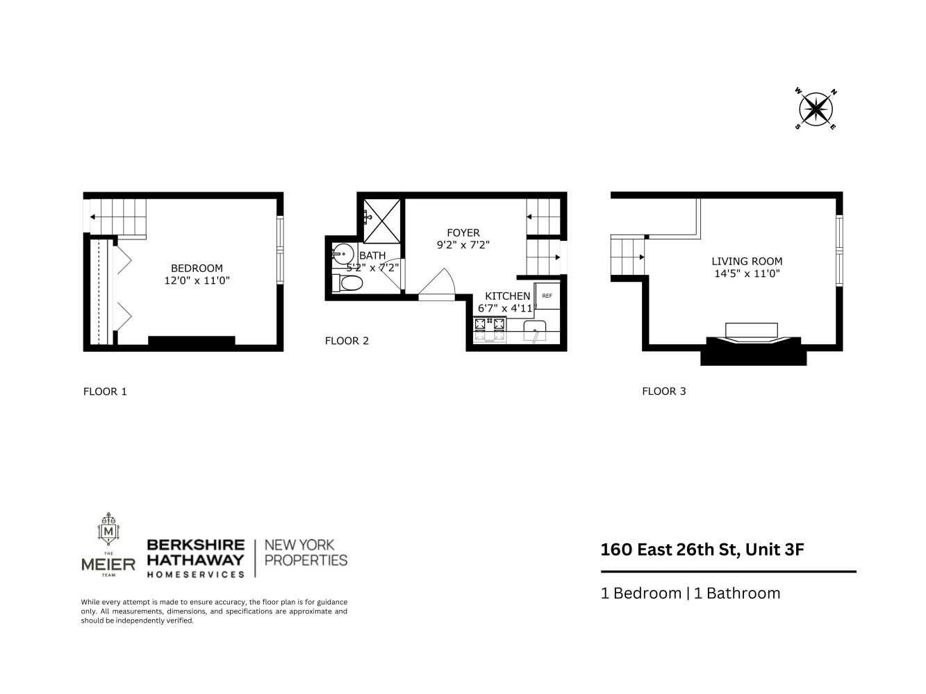 Floorplan for 160 East 26th Street, 3F