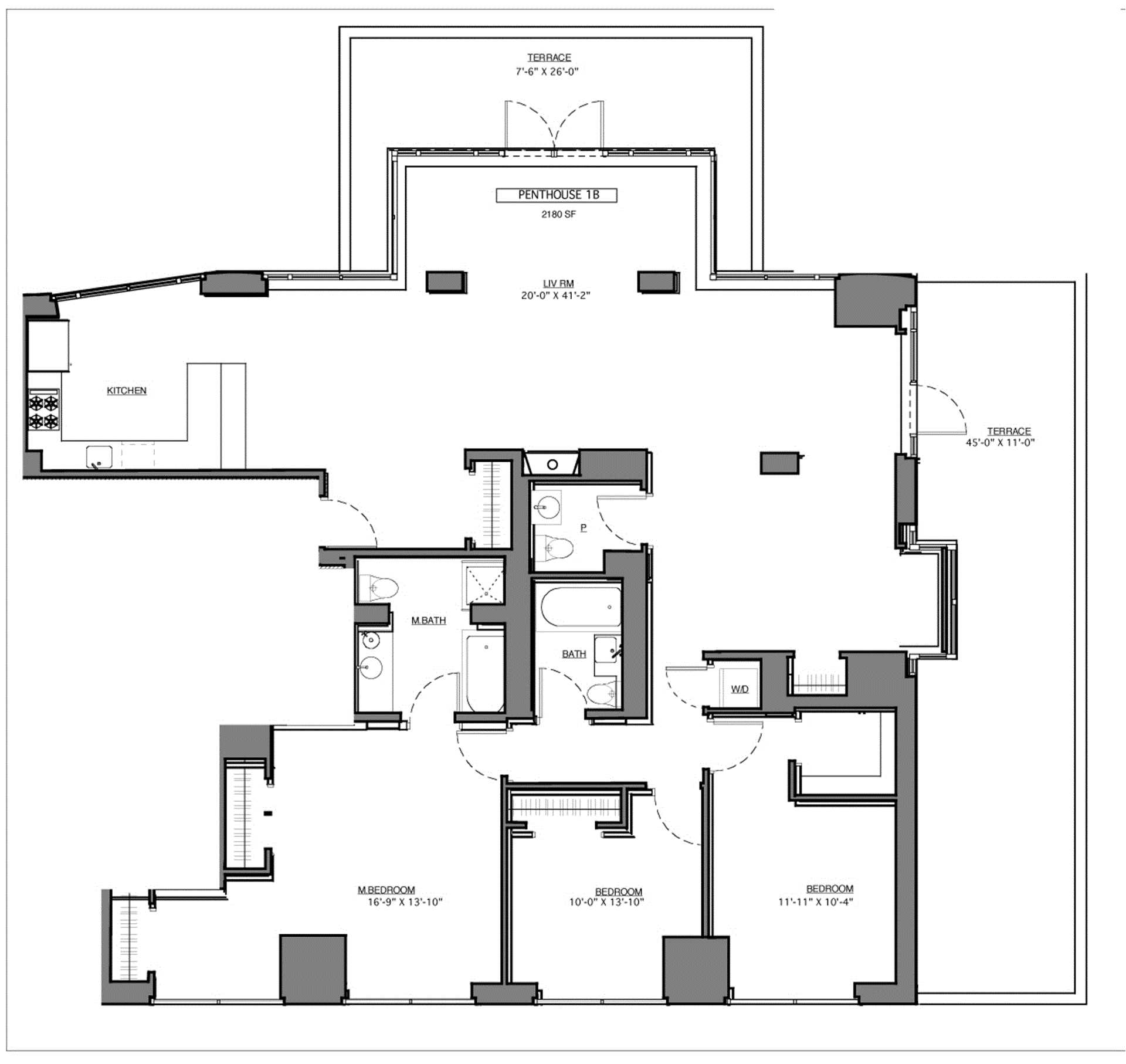 Floorplan for 130 West 19th Street, PH1B