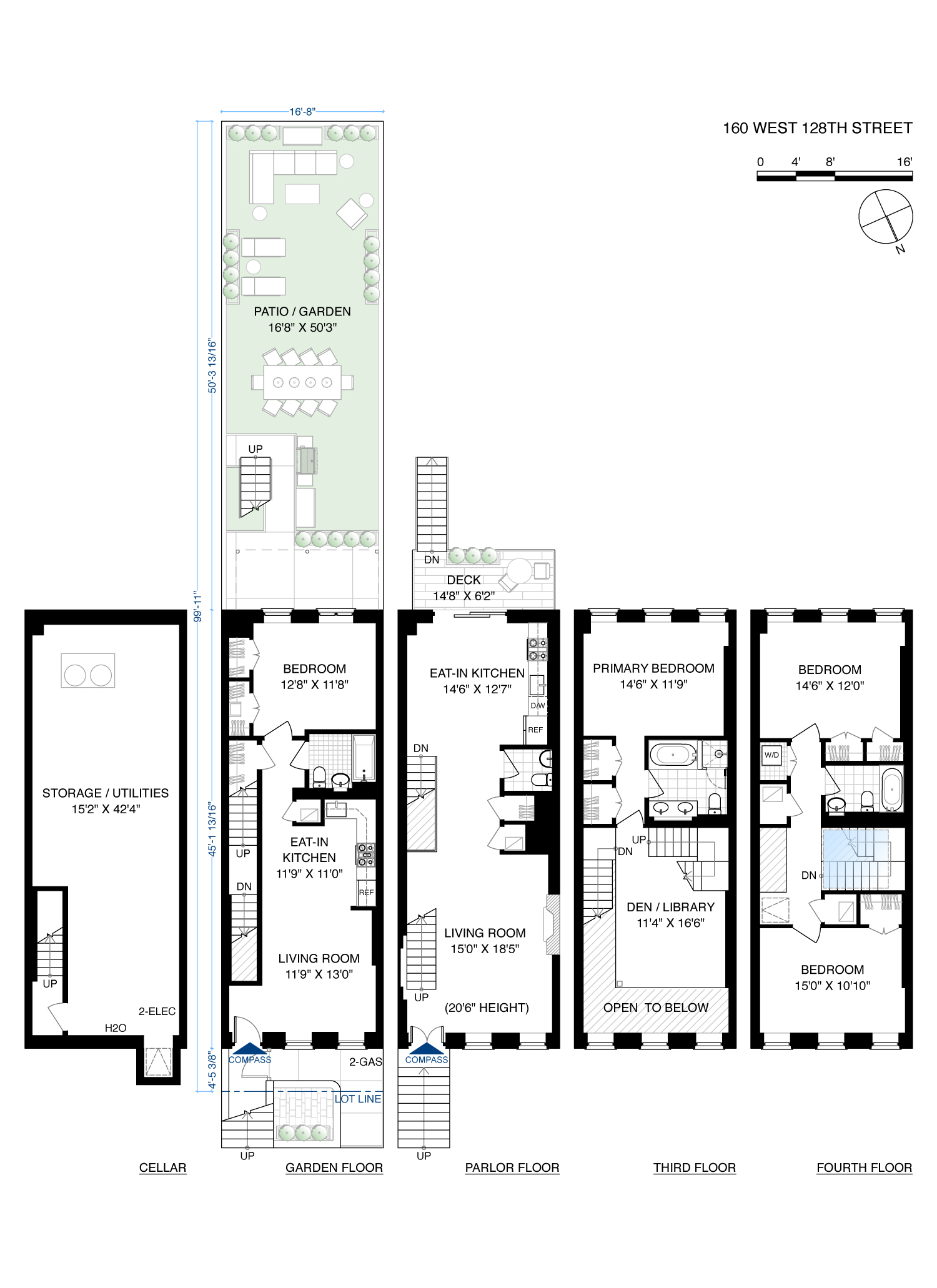 Floorplan for 160 West 128th Street