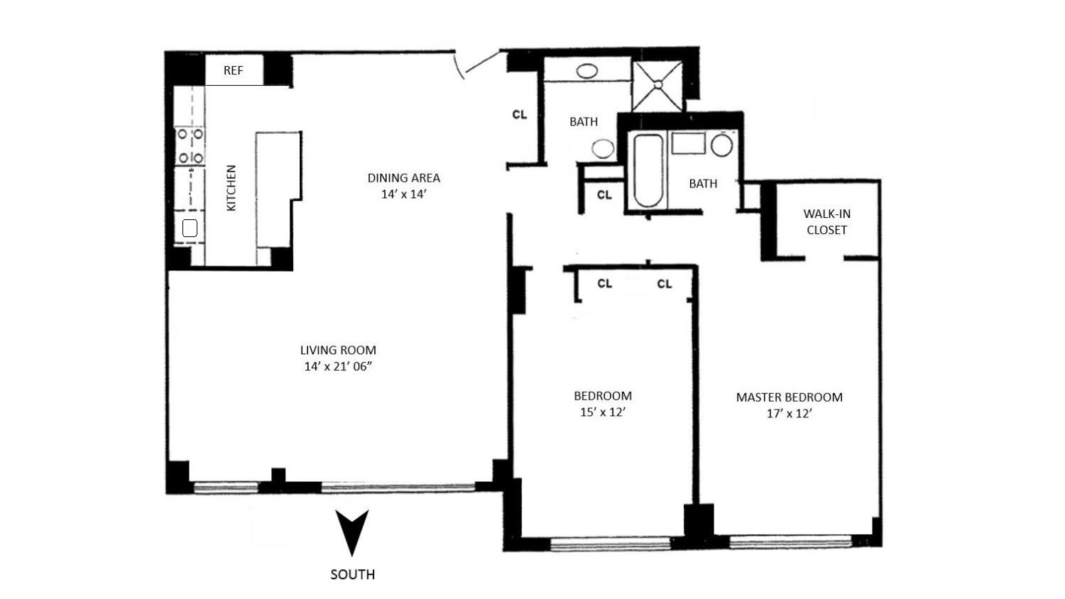 Floorplan for 225 East 57th Street, 8F