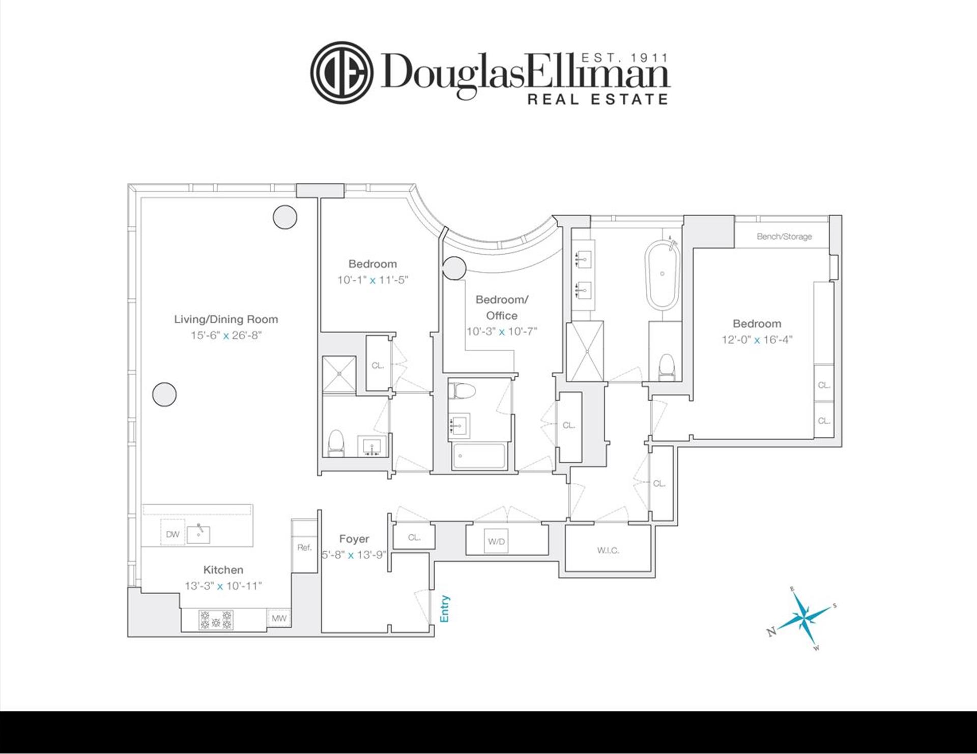 Floorplan for 252 East 57th Street, 37DD