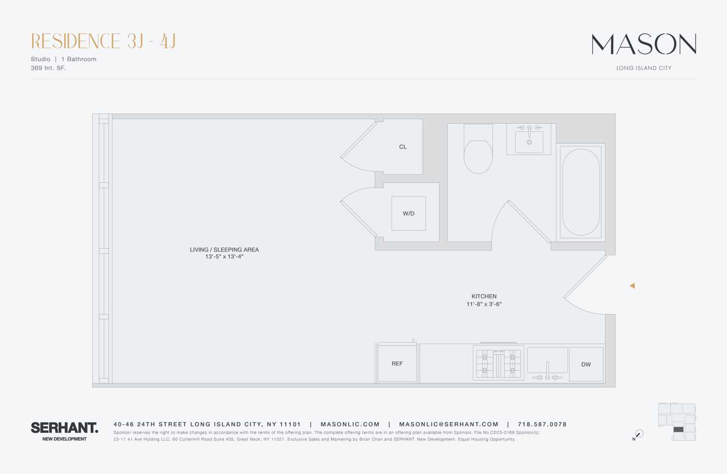 Floorplan for 40-46 24th Street, 3J