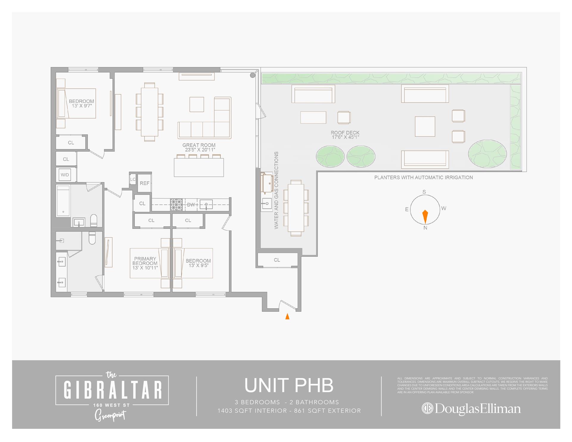 Floorplan for 160 West Street, PHB