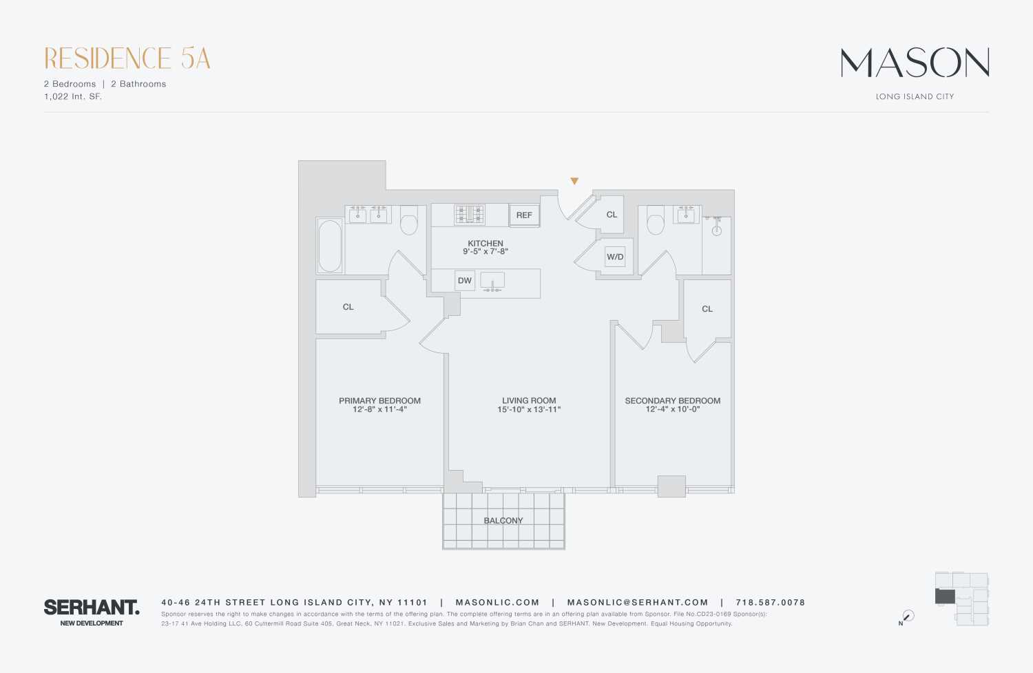 Floorplan for 40-46 24th Street, 5A