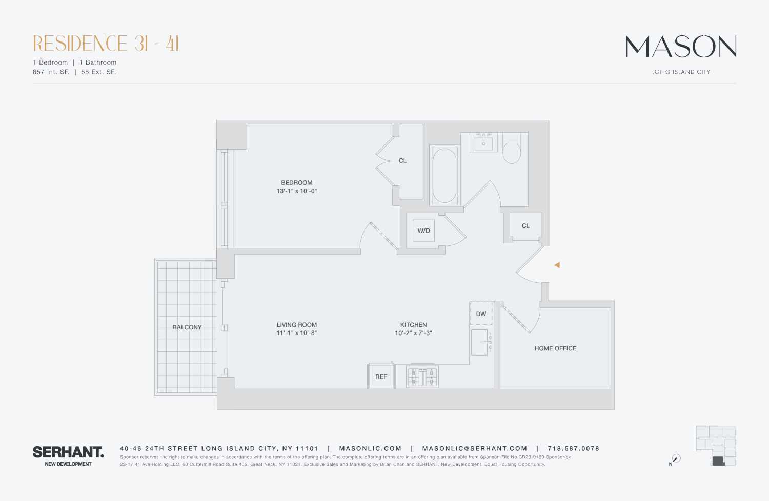 Floorplan for 40-46 24th Street, 4I