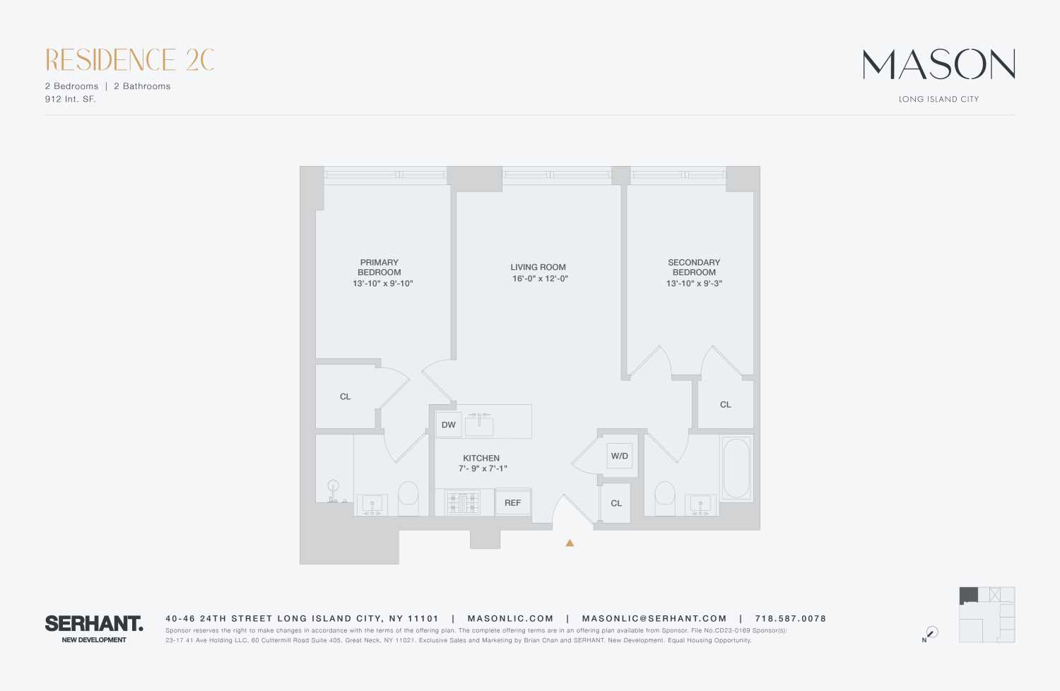 Floorplan for 40-46 24th Street, 2C