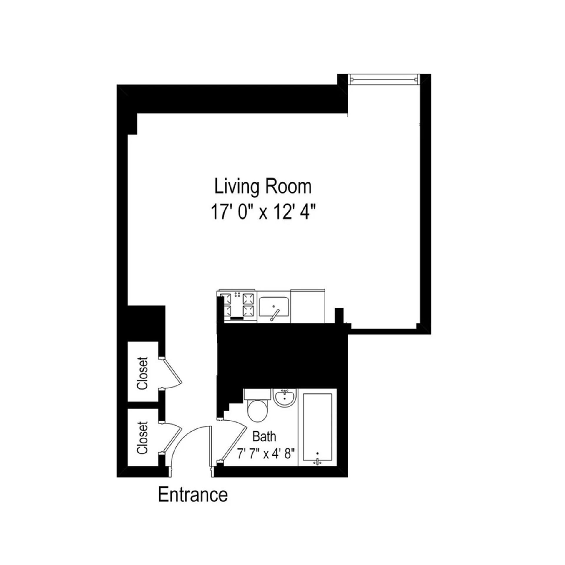 Floorplan for 25 Tudor City Place, 1009