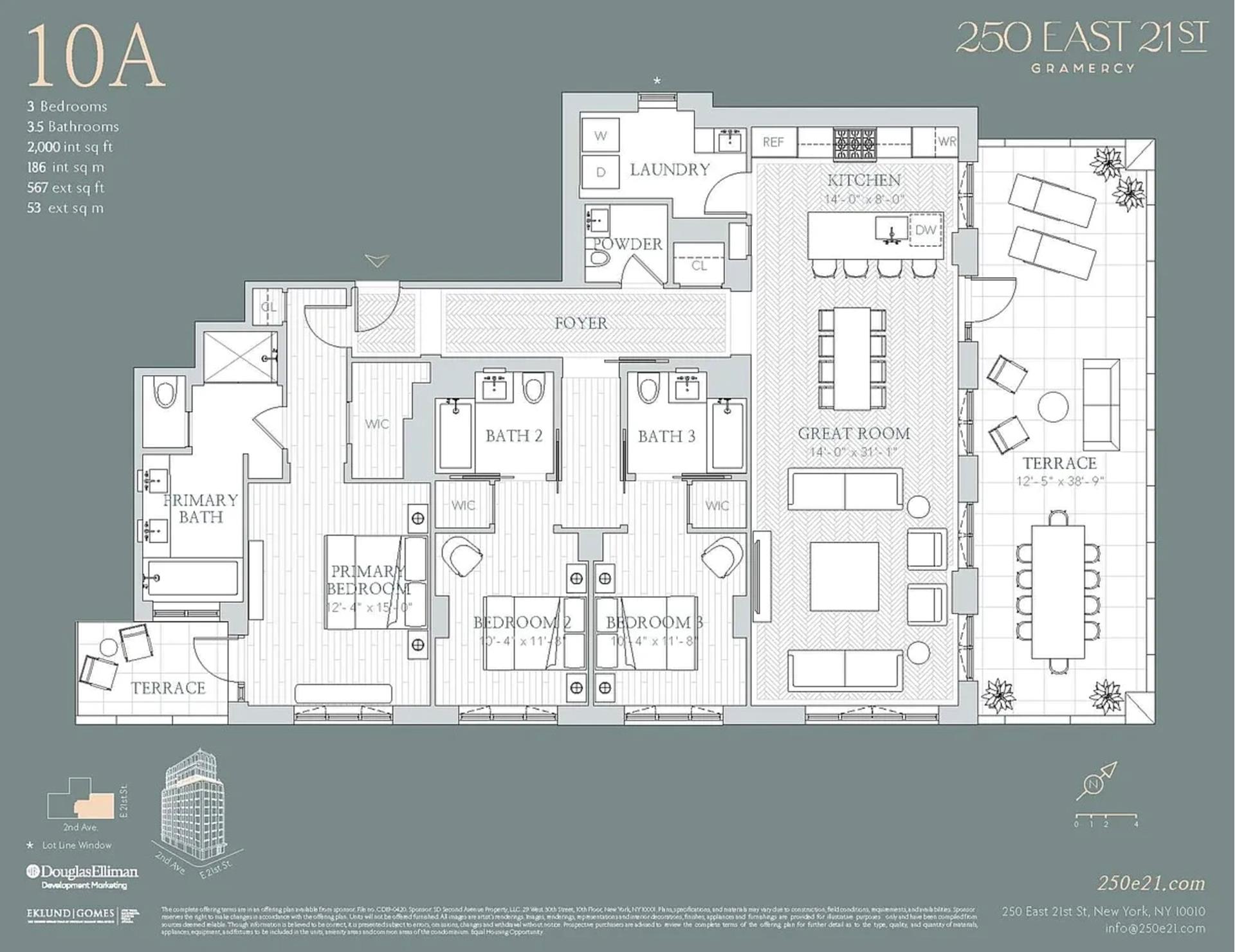 Floorplan for 250 East 21st Street, 10A