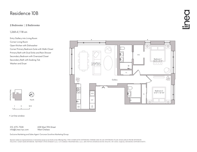 Floorplan for 428 West 19th Street, 10B