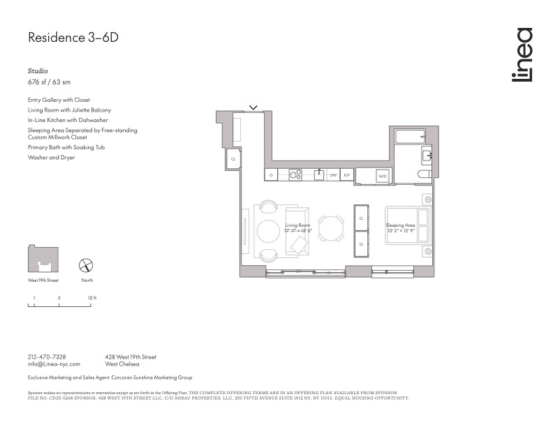 Floorplan for 428 West 19th Street, 5D