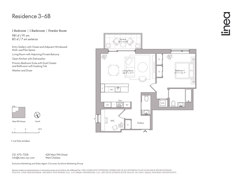 Floorplan for 428 West 19th Street, 4B