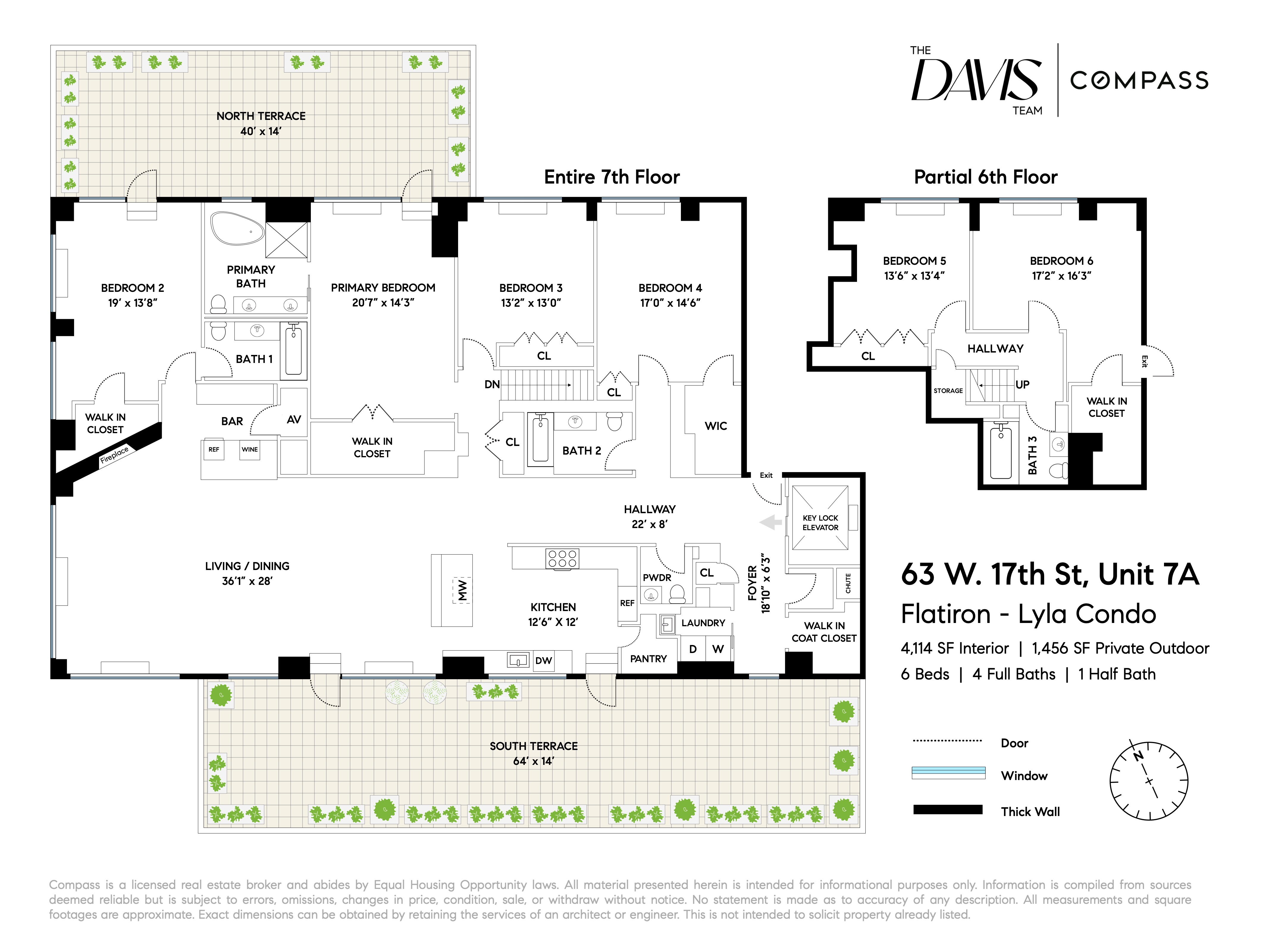 Floorplan for 63 West 17th Street, 7A