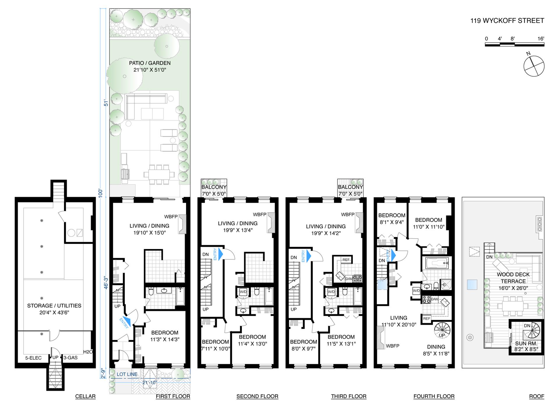 Floorplan for 119 Wyckoff Street