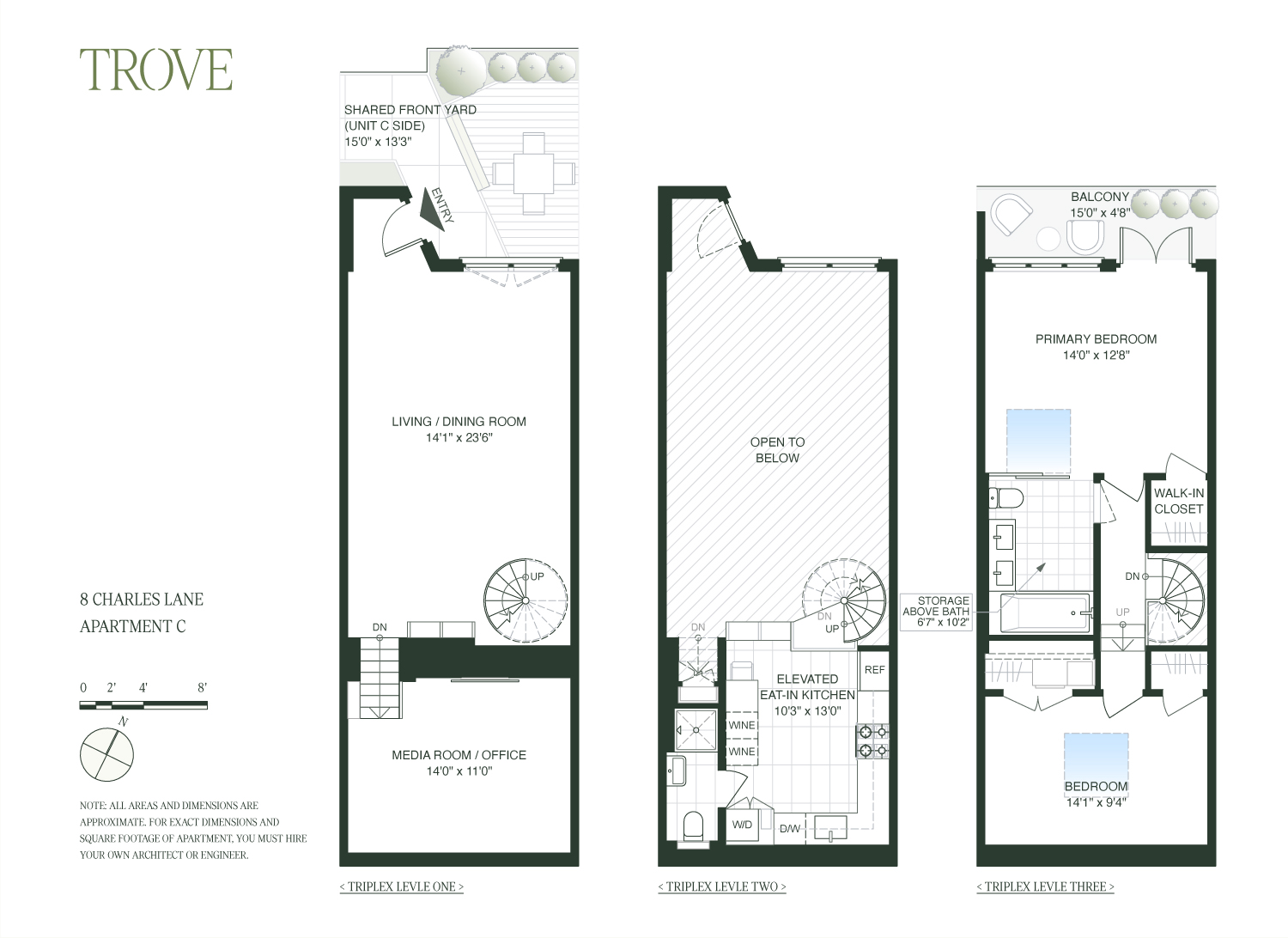 Floorplan for 8 Charles Lane, THC