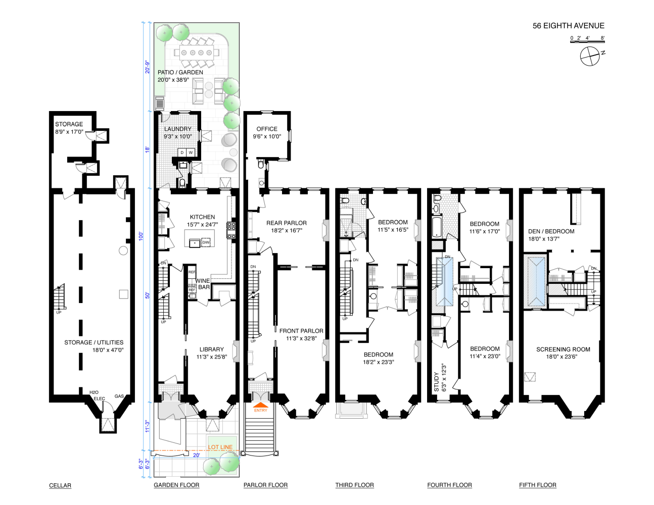 Floorplan for 56 8th Avenue