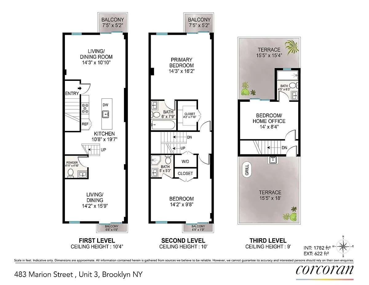 Floorplan for 483 Marion Street, 3