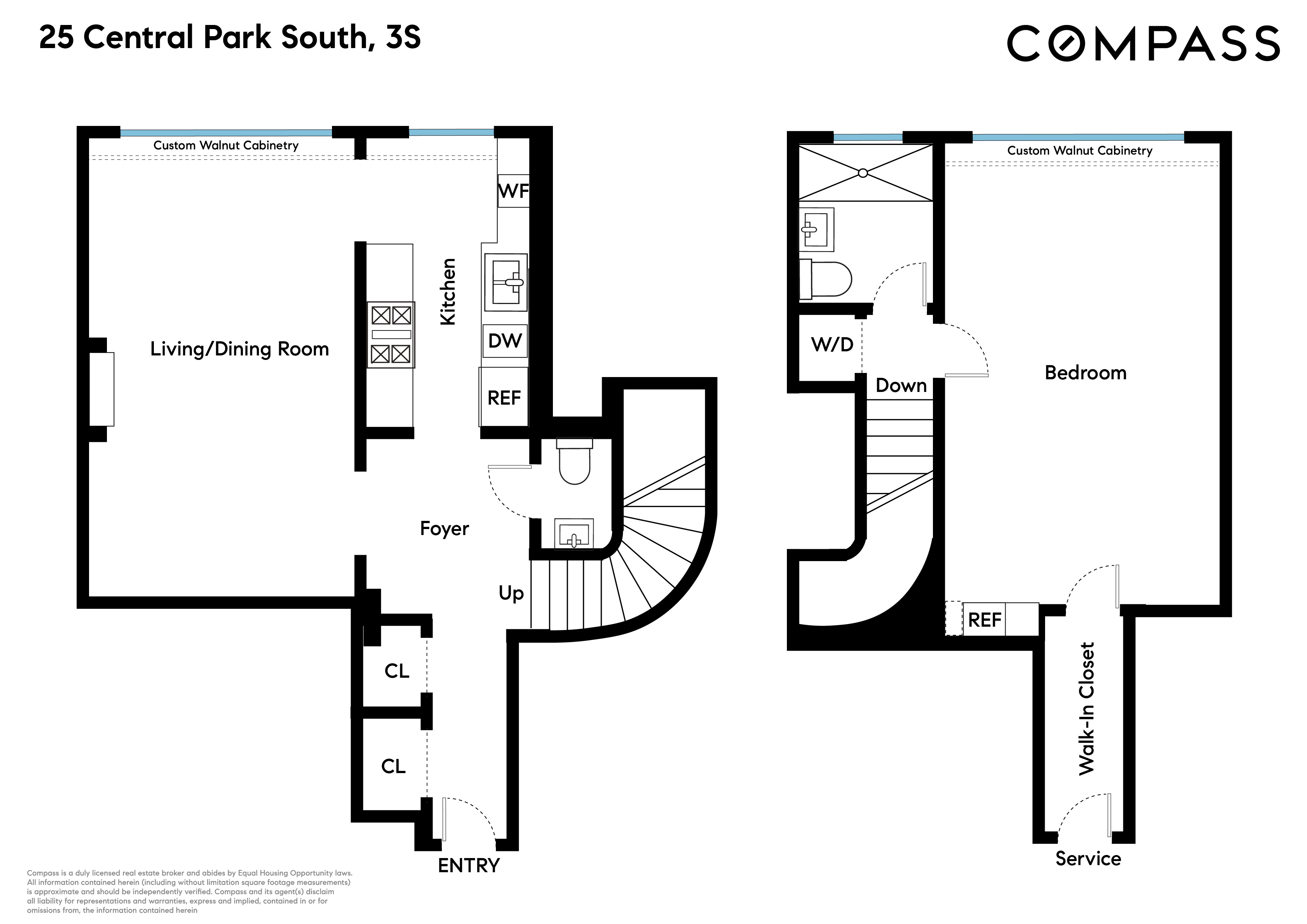 Floorplan for 25 Central Park, 3S