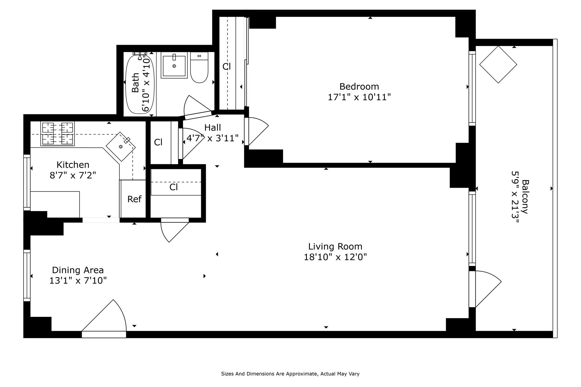 Floorplan for 2575 Palisade Avenue, 2J