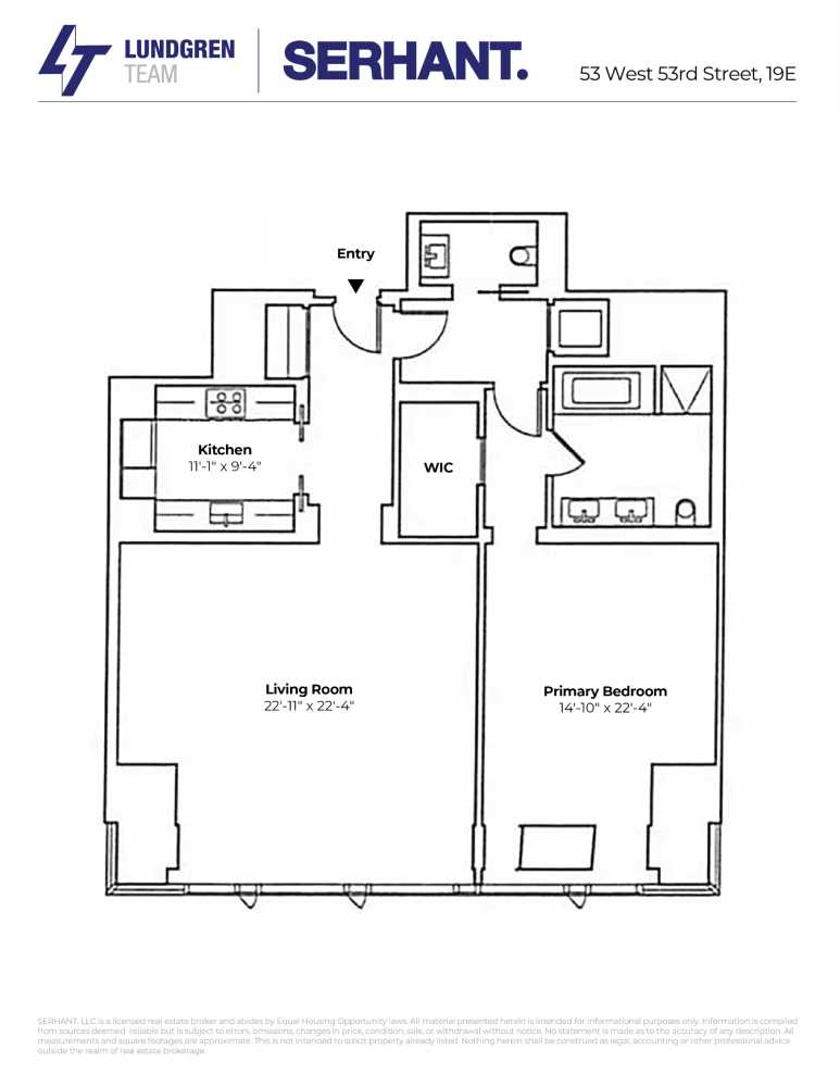 Floorplan for 53 West 53rd Street, 19E