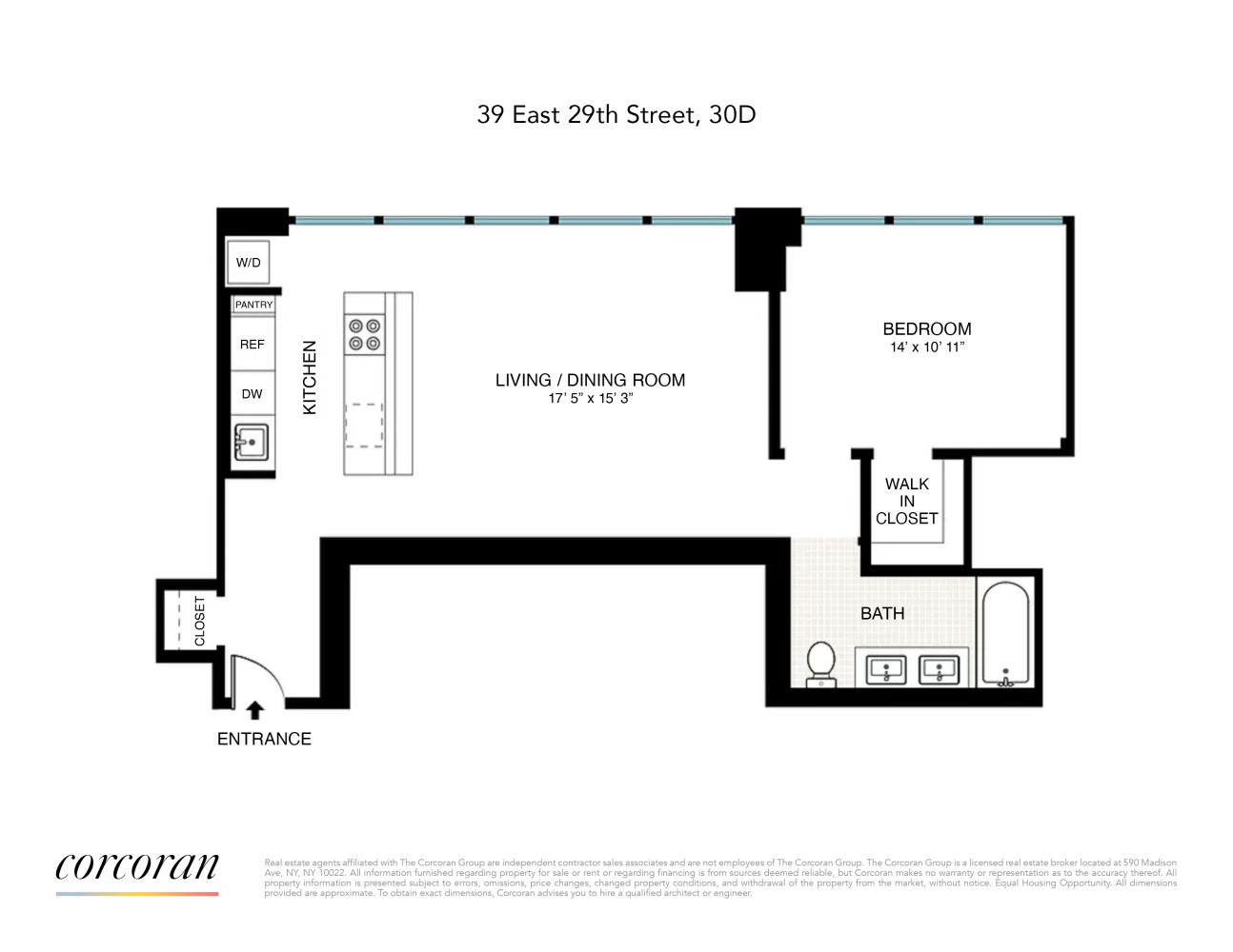 Floorplan for 39 East 29th Street, 30D