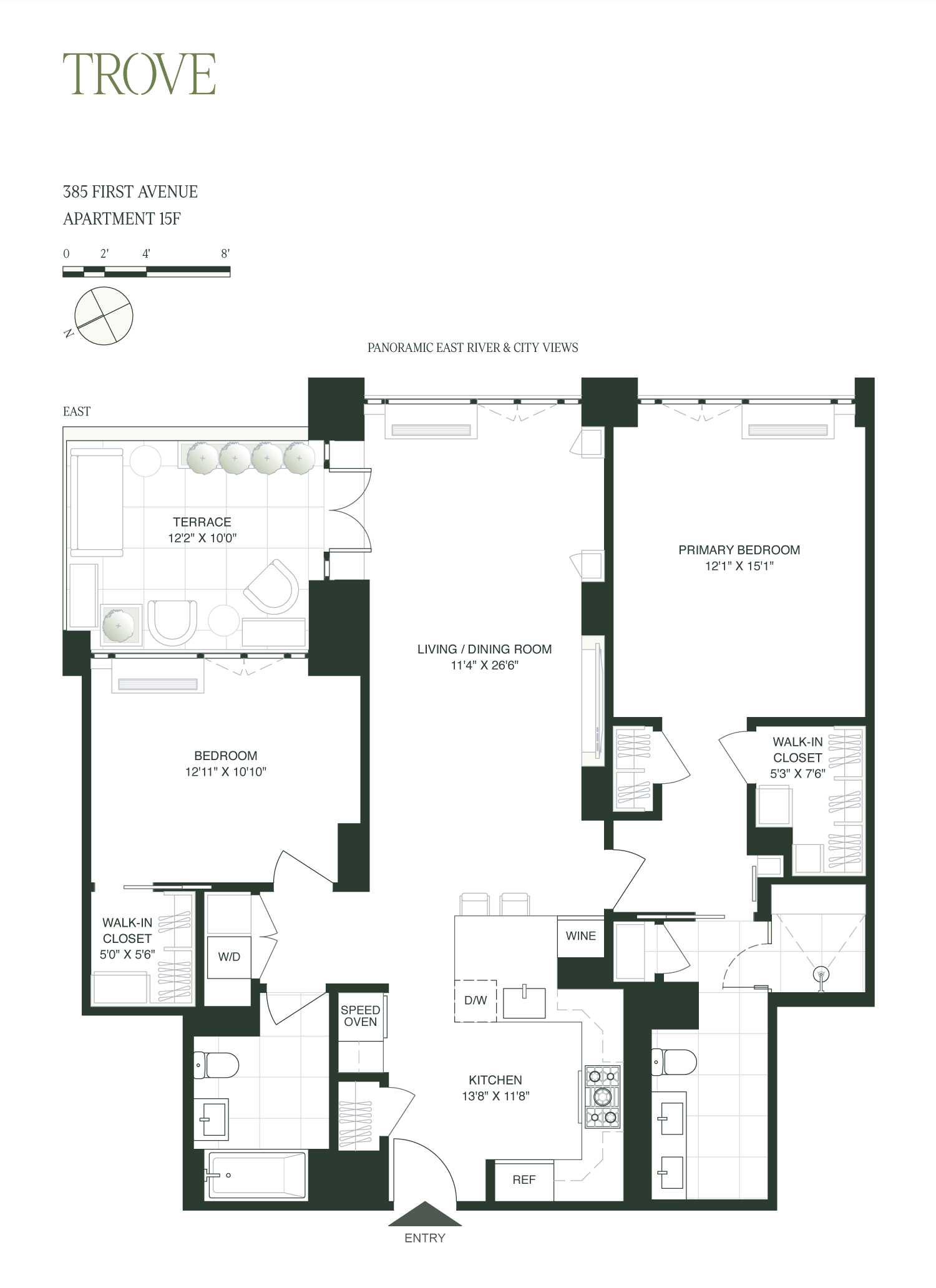 Floorplan for 385 1st Avenue, 15F