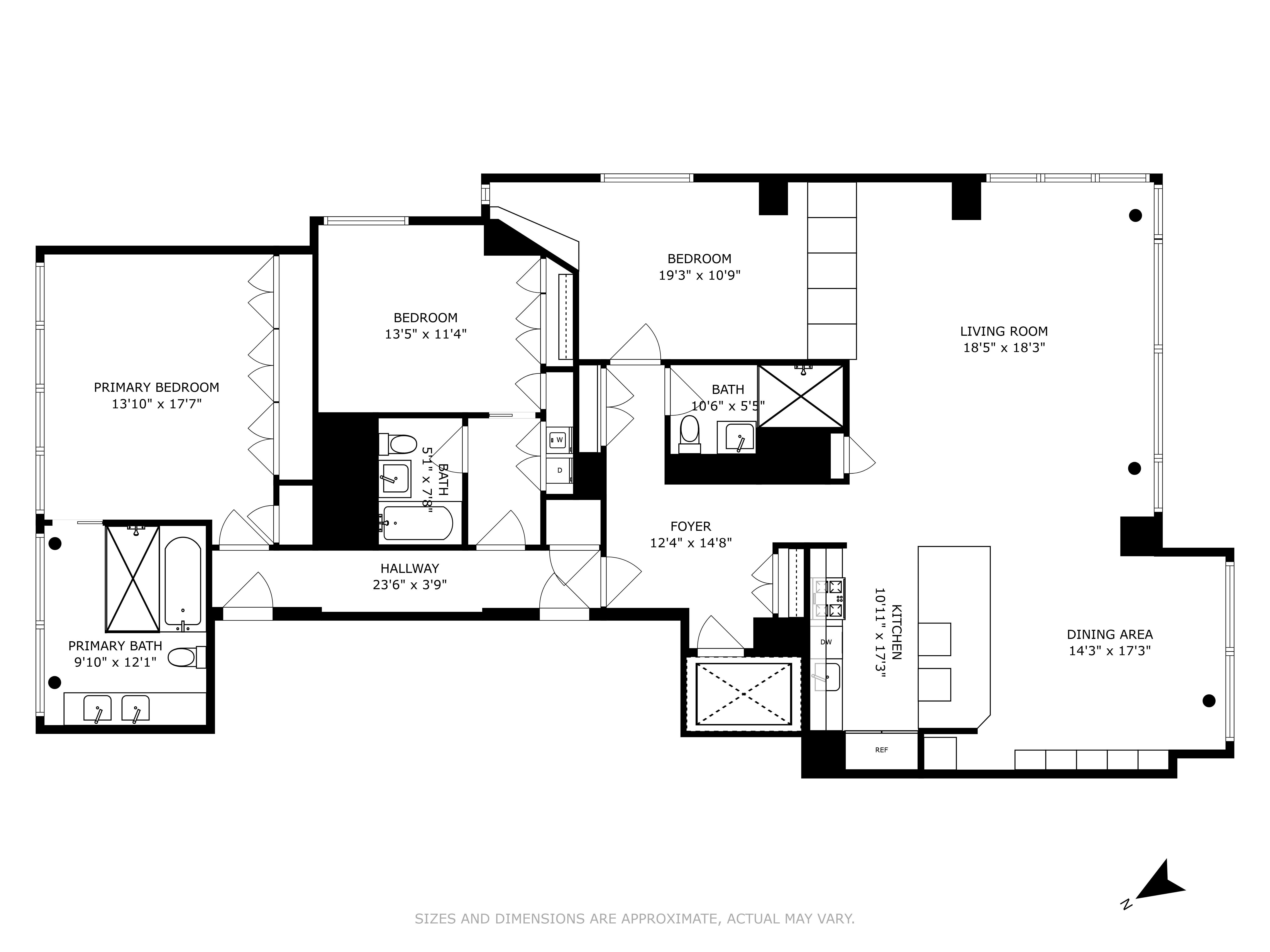 Floorplan for 515 West 23rd Street, 6