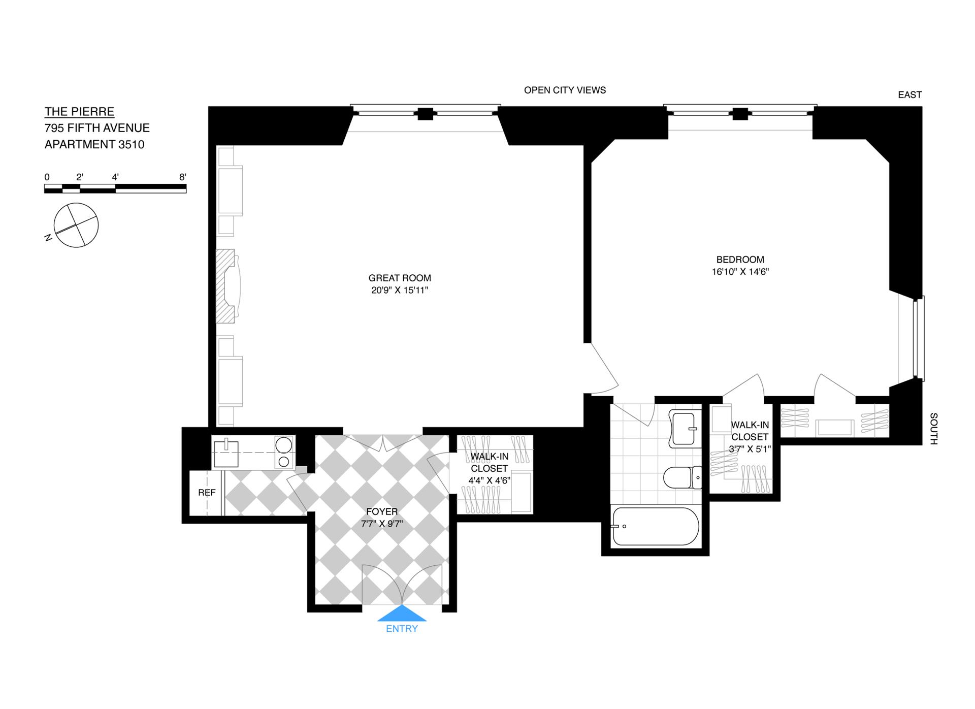 Floorplan for 795 5th Avenue, 3510