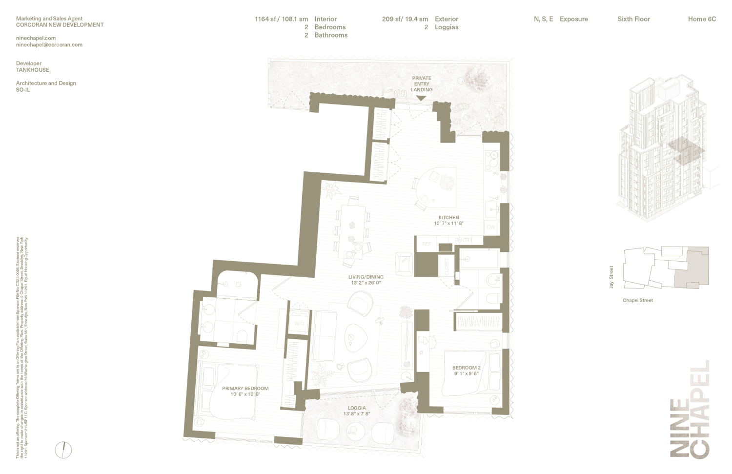 Floorplan for 9 Chapel Street, 6C