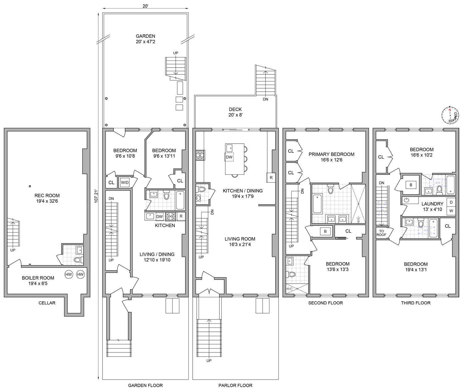 Floorplan for 1323 Dean Street, MF