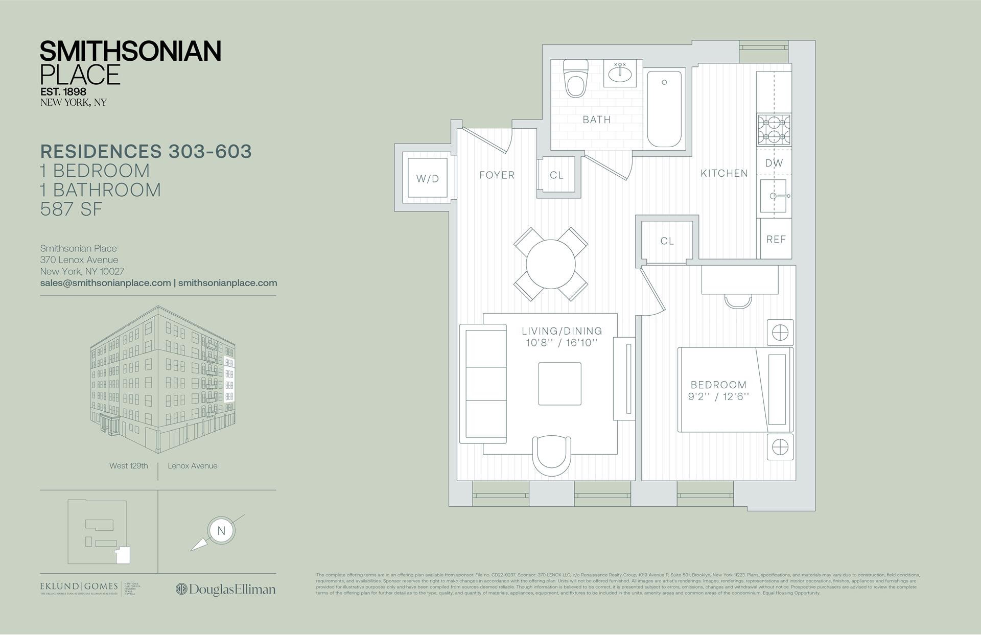 Floorplan for 370 Lenox Avenue, 503