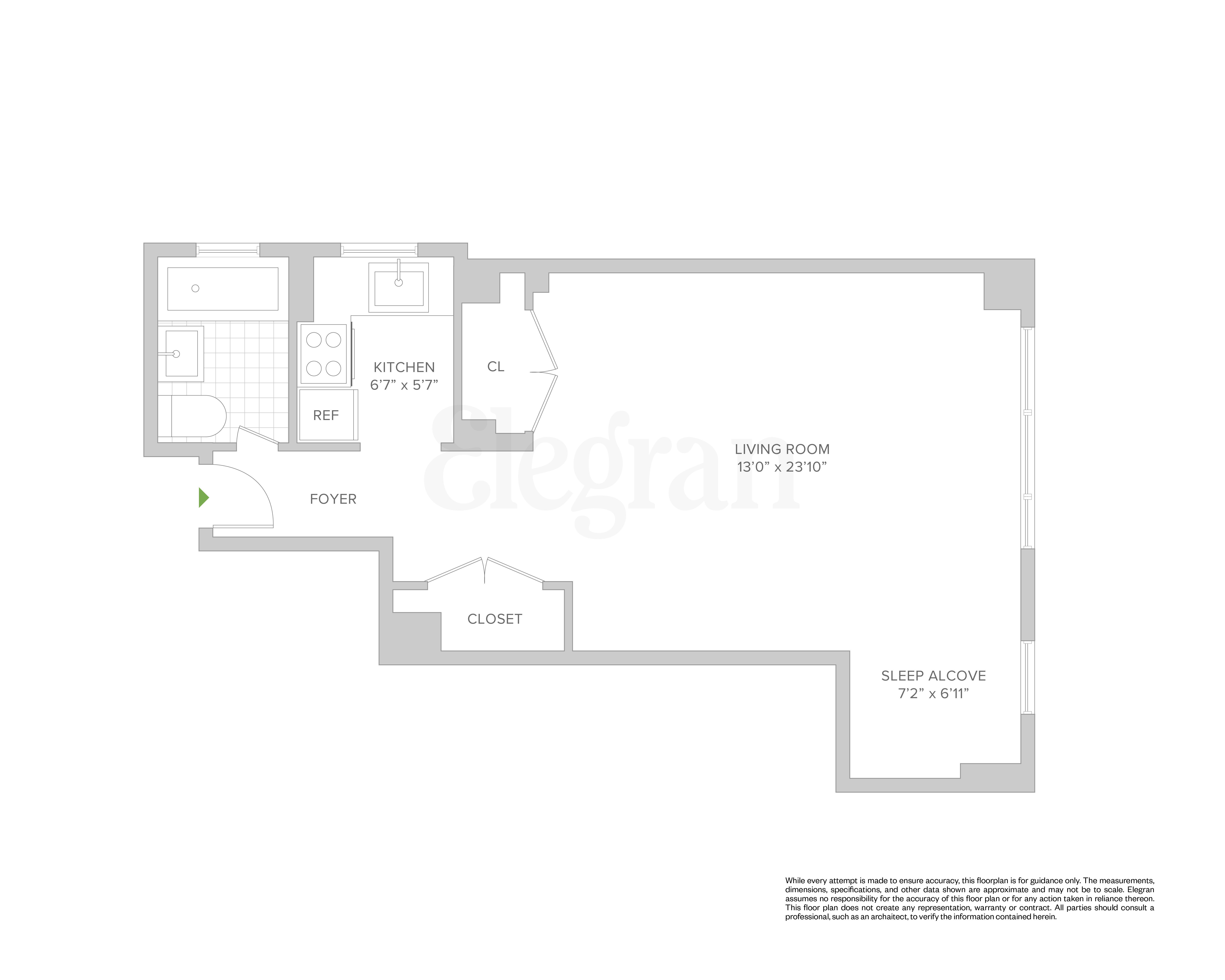 Floorplan for 308 West 103rd Street, 8-A