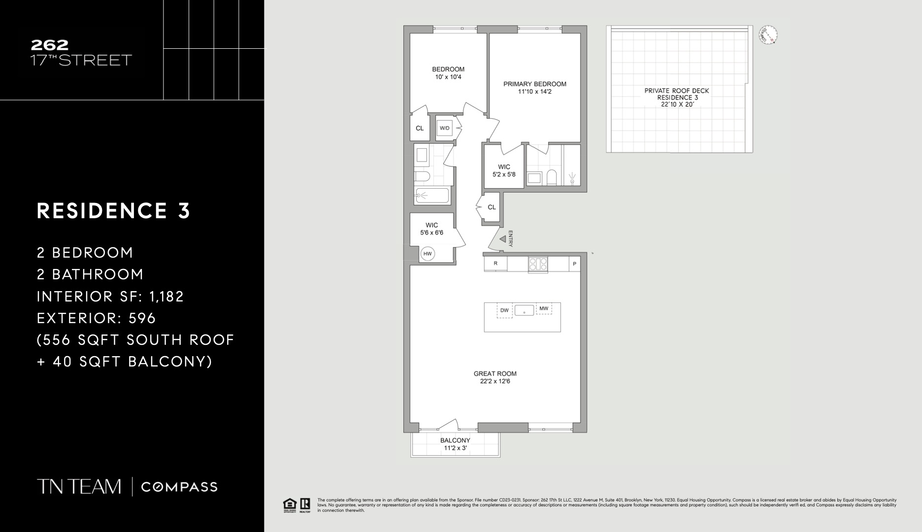 Floorplan for 262 17th Street, 3