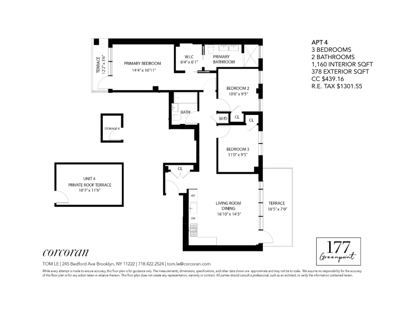 Floorplan for 177 Greenpoint Avenue, 4