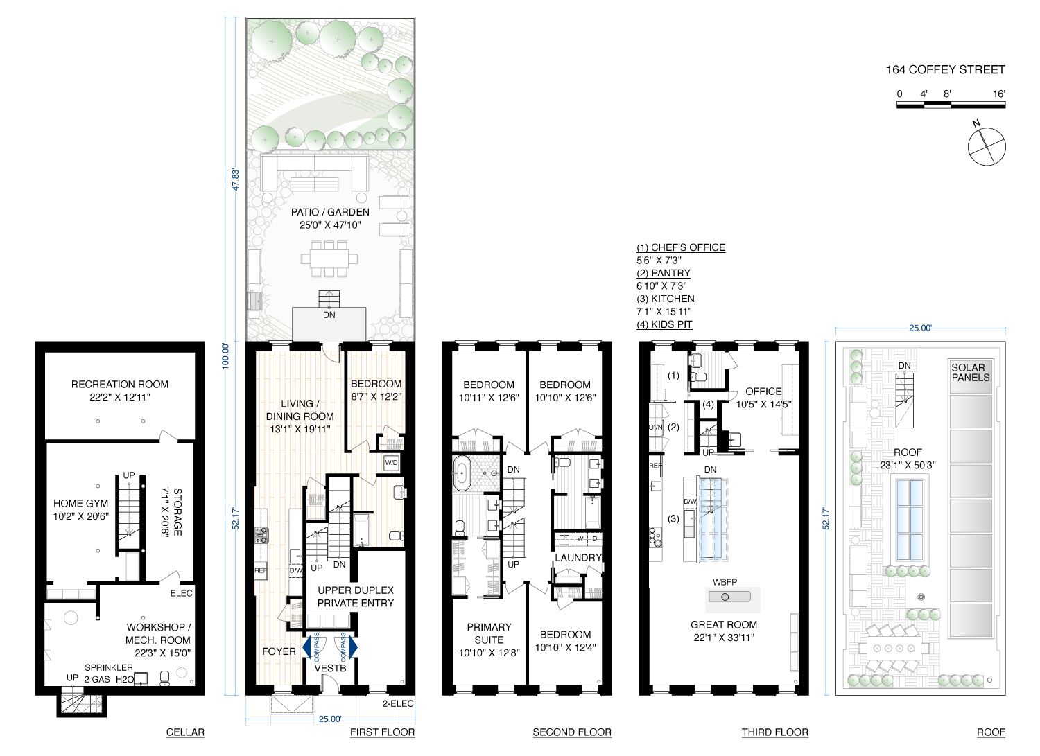 Floorplan for 164 Coffey Street