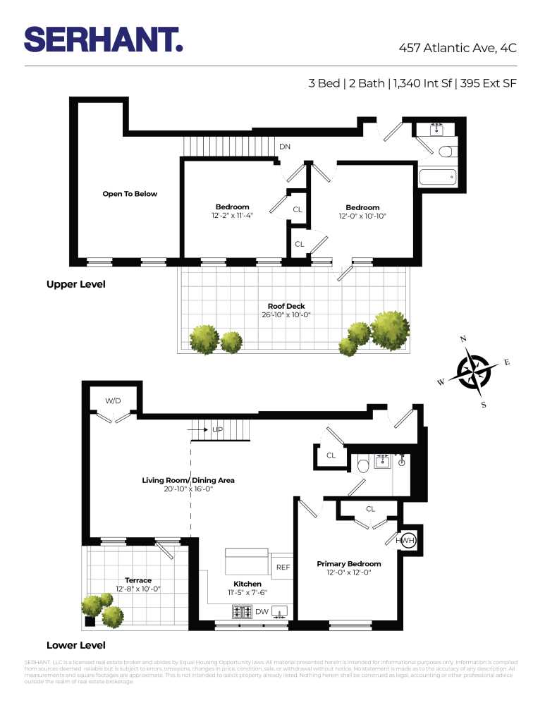 Floorplan for 457 Atlantic Avenue, 4C