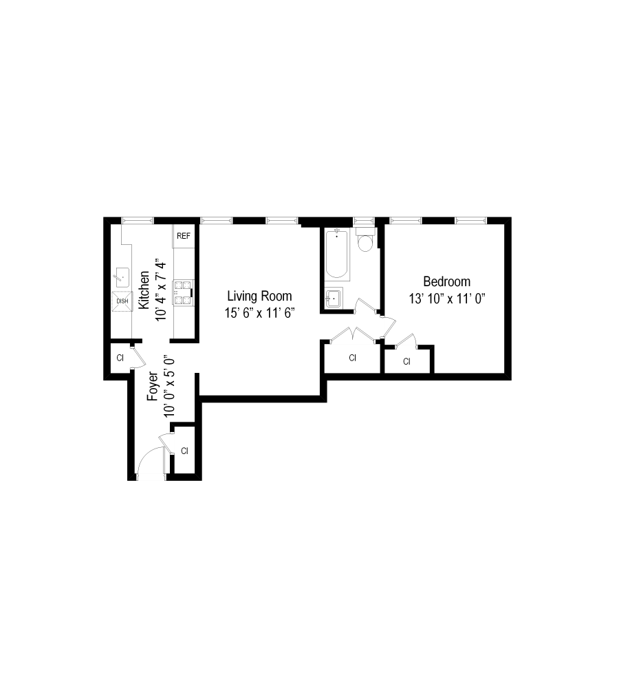 Floorplan for 170 East 94th Street, 6B