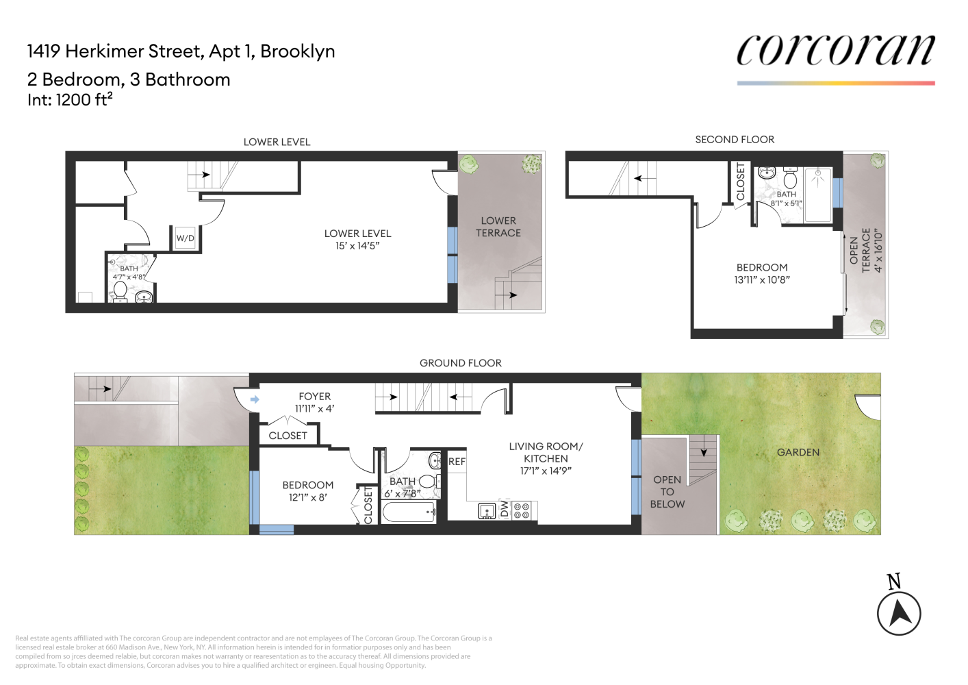 Floorplan for 1419 Herkimer Street, 1