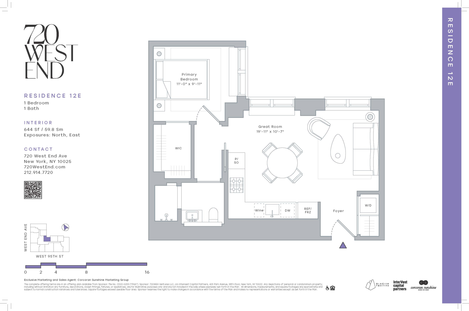 Floorplan for 720 West End Avenue, 12E