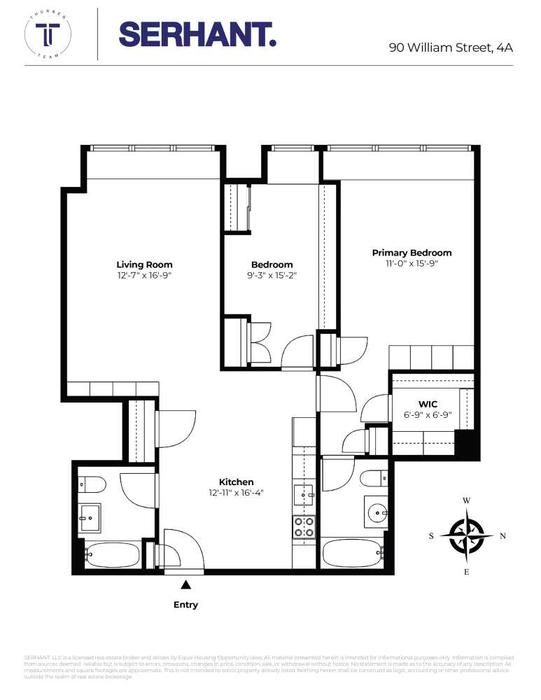 Floorplan for 90 William Street, 4A