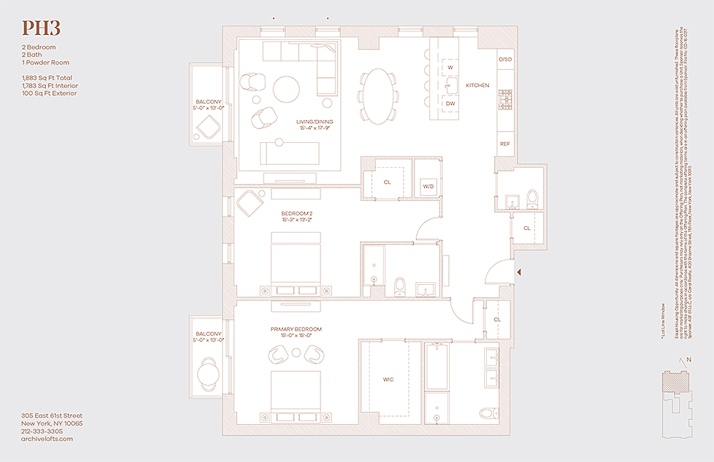 Floorplan for 305 East 61st Street, PH3