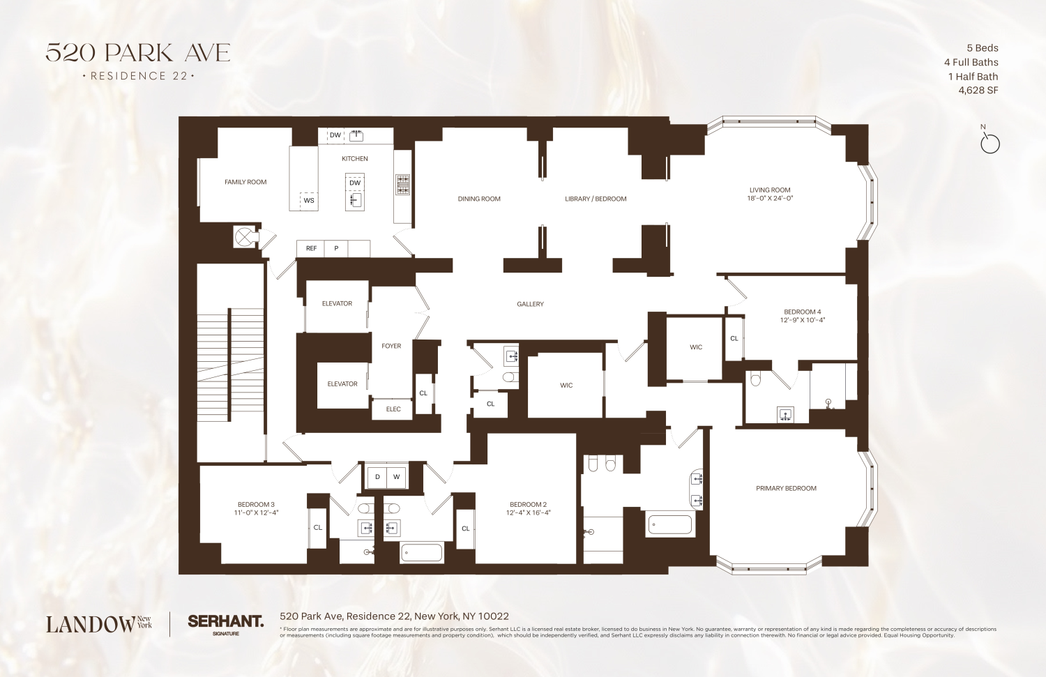 Floorplan for 520 Park Avenue, 22