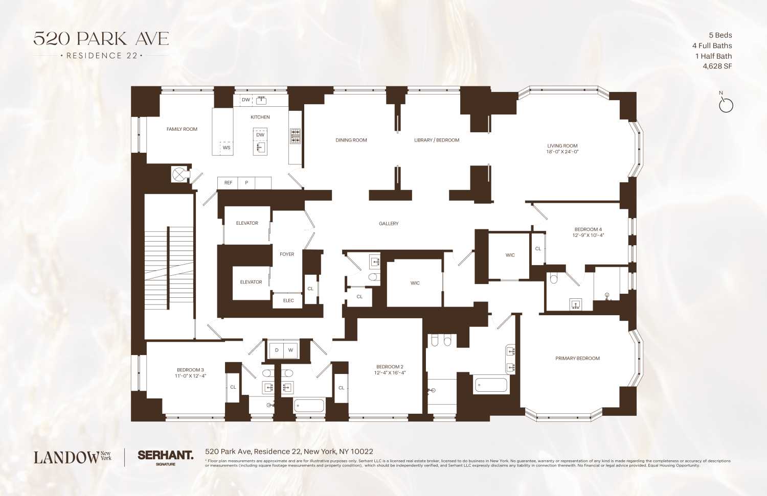 Floorplan for 520 Park Avenue, 22