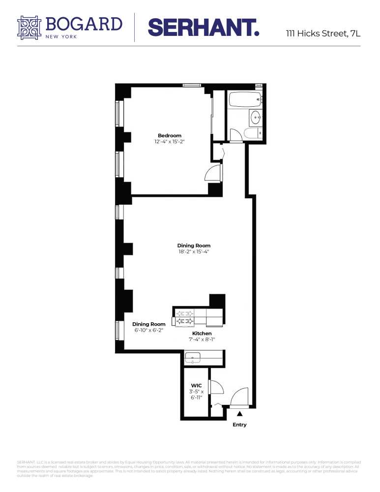 Floorplan for 111 Hicks Street, 7L