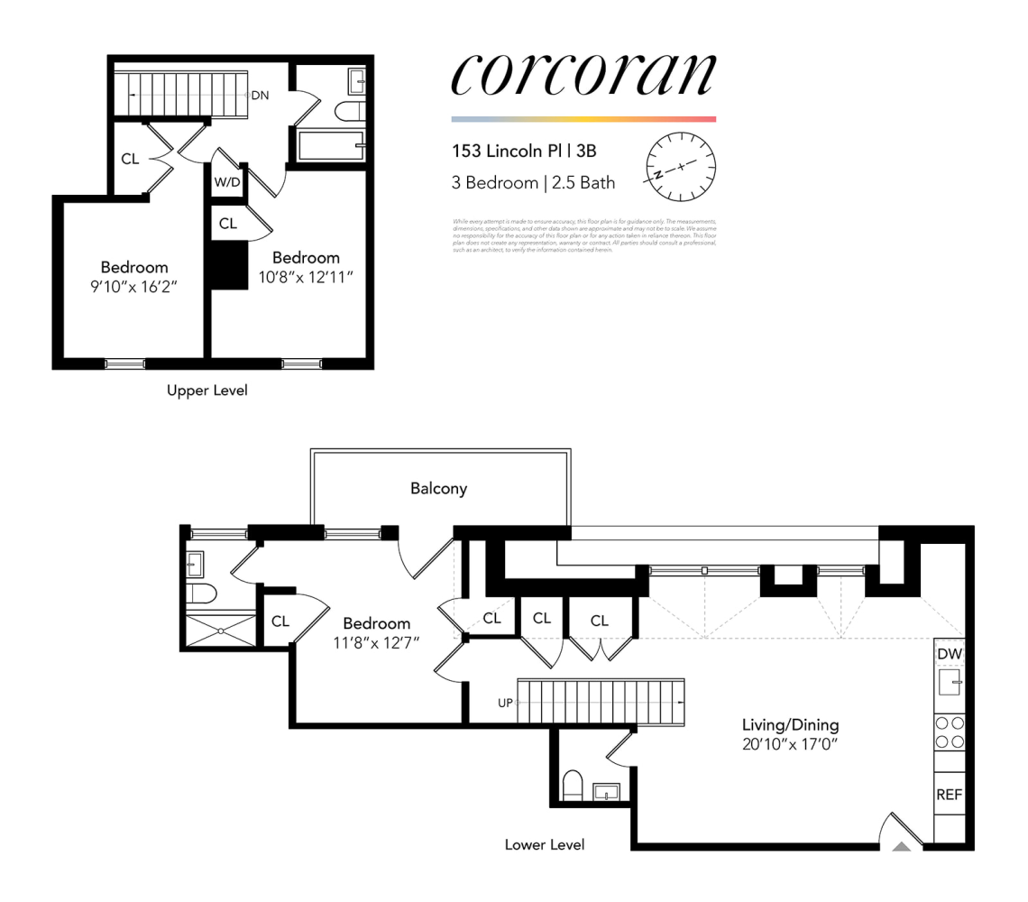 Floorplan for 153 Lincoln Place, 3B