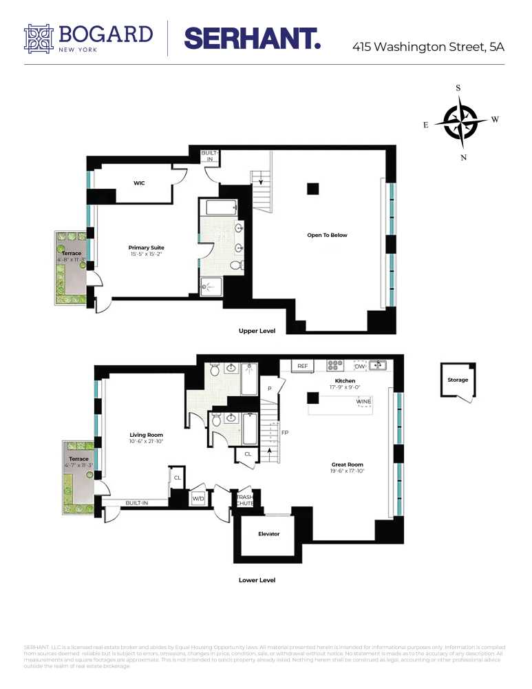 Floorplan for 415 Washington Street, 5A